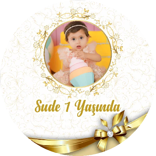 Çiçek Temalı Yuvarlak Açacak Magneti